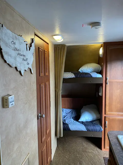 Blue Jay Getaway setup double bunks