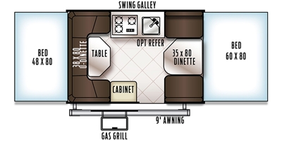 Pepper the Popup floor plan
